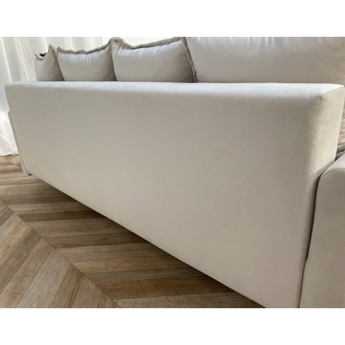 LISA DESIGN Apia - canapé 3 places - convertible avec coffre - en velours