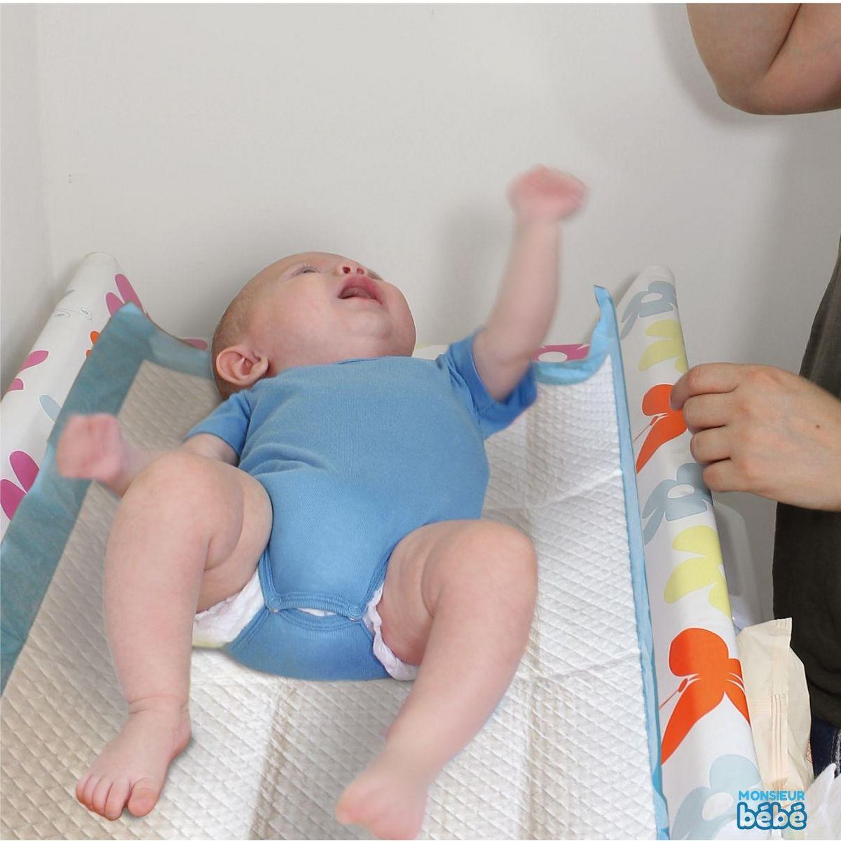 Monsieur Bébé Lot de 50 alèses pour bébé jetables, imperméables - 40 x 60 cm