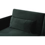 Voir la diapositive 4 :  Canapé Clic Clac en velours  Donia  - 203 x 81 x 83 cm - 3 places - Vert foncé