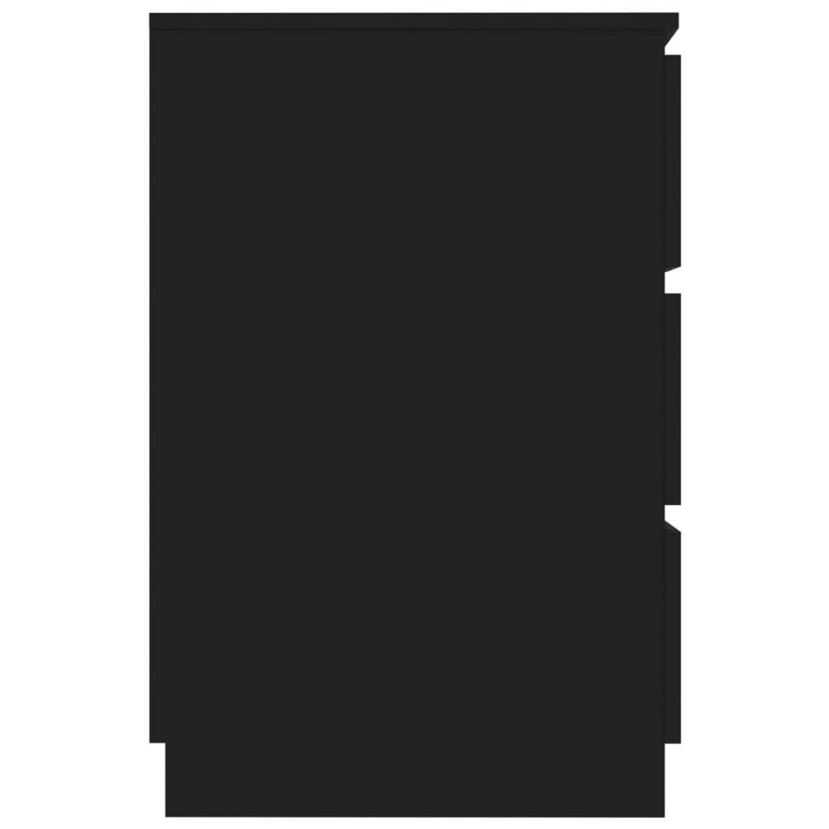 VIDAXL Bureau noir 140x50x77 cm Bois d'ingenierie