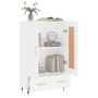 Voir la diapositive 4 : VIDAXL Buffet haut blanc 69,5x31x115 cm bois d'ingenierie