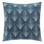 ATMOSPHERA Housse de Coussin  Chen Geo  40x40cm Bleu