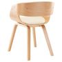 Voir la diapositive 5 : VIDAXL Chaises a manger lot de 2 creme bois courbe et similicuir
