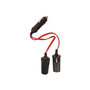 Voir la diapositive 1 : HTC EQUIPEMENT Double prise allume-cigare 12/24V - HTC EQUIPEMENT - Avec led 10A et Cable rouge 20cm