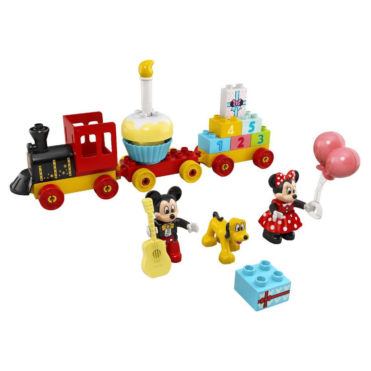 LEGO DUPLO 10941 Le Train d&rsquo;anniversaire de Mickey et Minnie Jouet pour Enfant de 2 ans