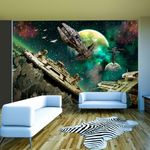 Paris Prix Papier Peint  Flotte Spatiale. Coloris disponibles : Multicolore