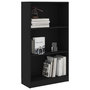 Voir la diapositive 3 : VIDAXL Bibliotheque 3 niveaux Noir 60x24x109 cm Bois d'ingenierie