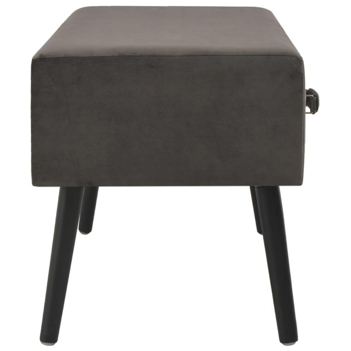 VIDAXL Table basse Gris 80x40x46 cm Velours