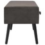 Voir la diapositive 5 : VIDAXL Table basse Gris 80x40x46 cm Velours
