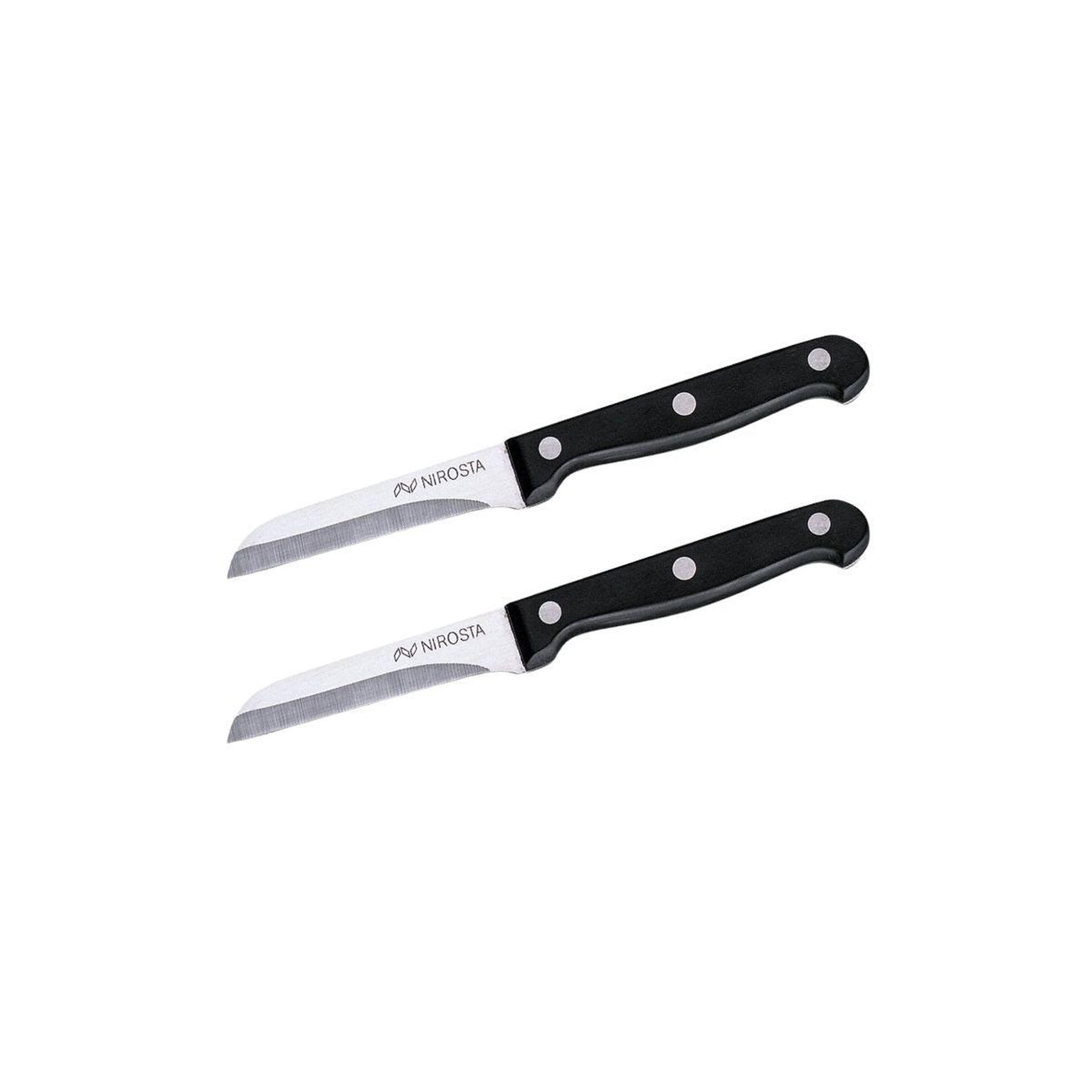 NIROSTA Lot de 2 couteaux à légumes 18 cm nirosta