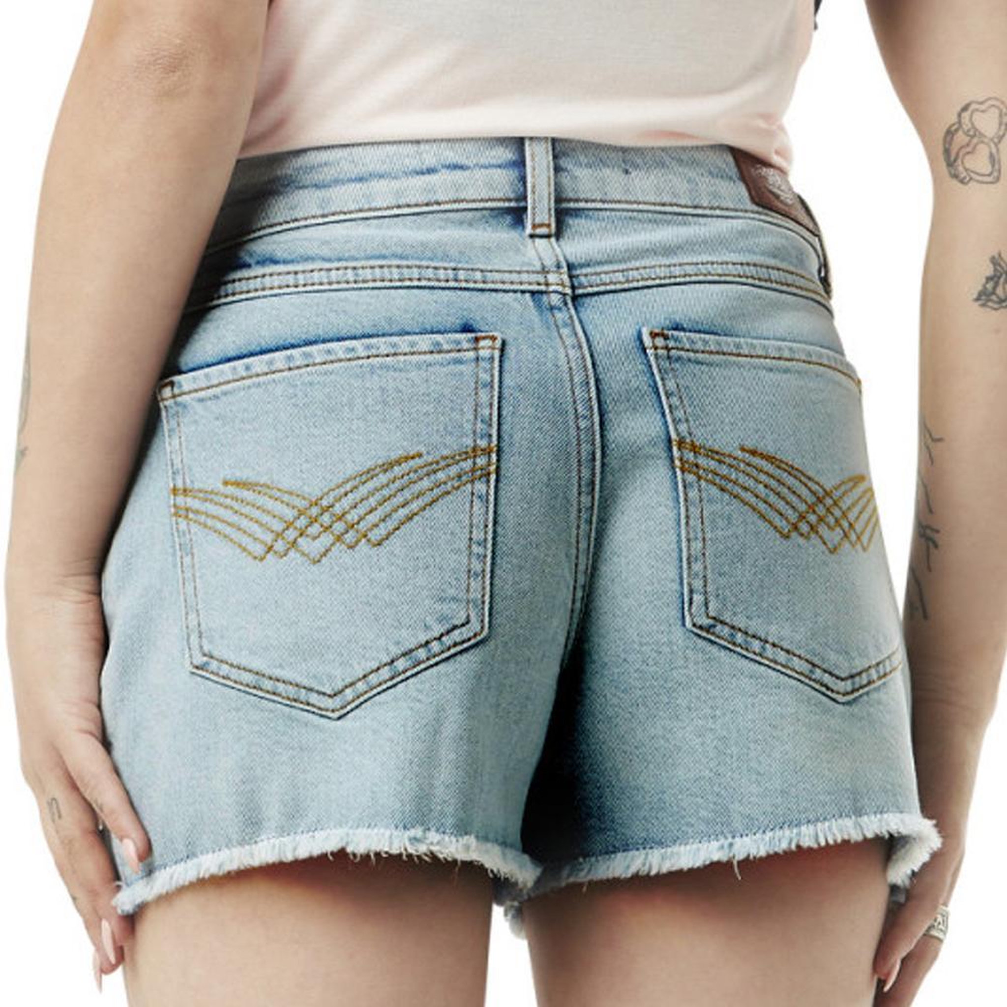 Voir la diapositive 2 : VON DUTCH Short Bleu Femme Von Dutch Brut