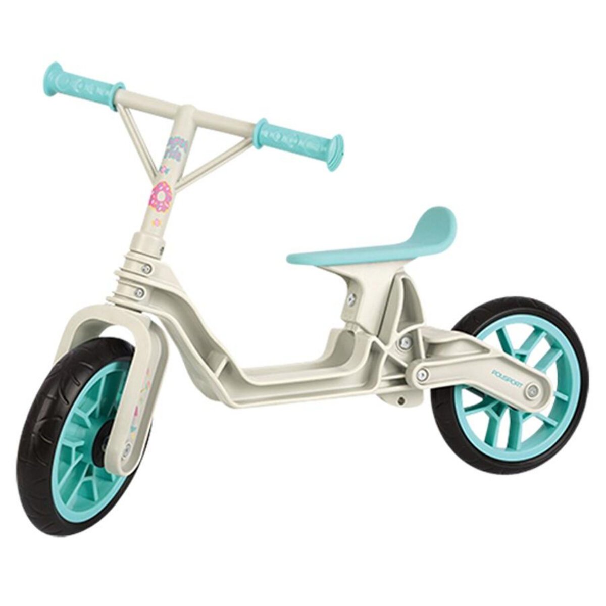 POLISPORT VELO SANS PEDALE DRAISIENNE POLISPORT BALANCE BIKE CREME BLEU