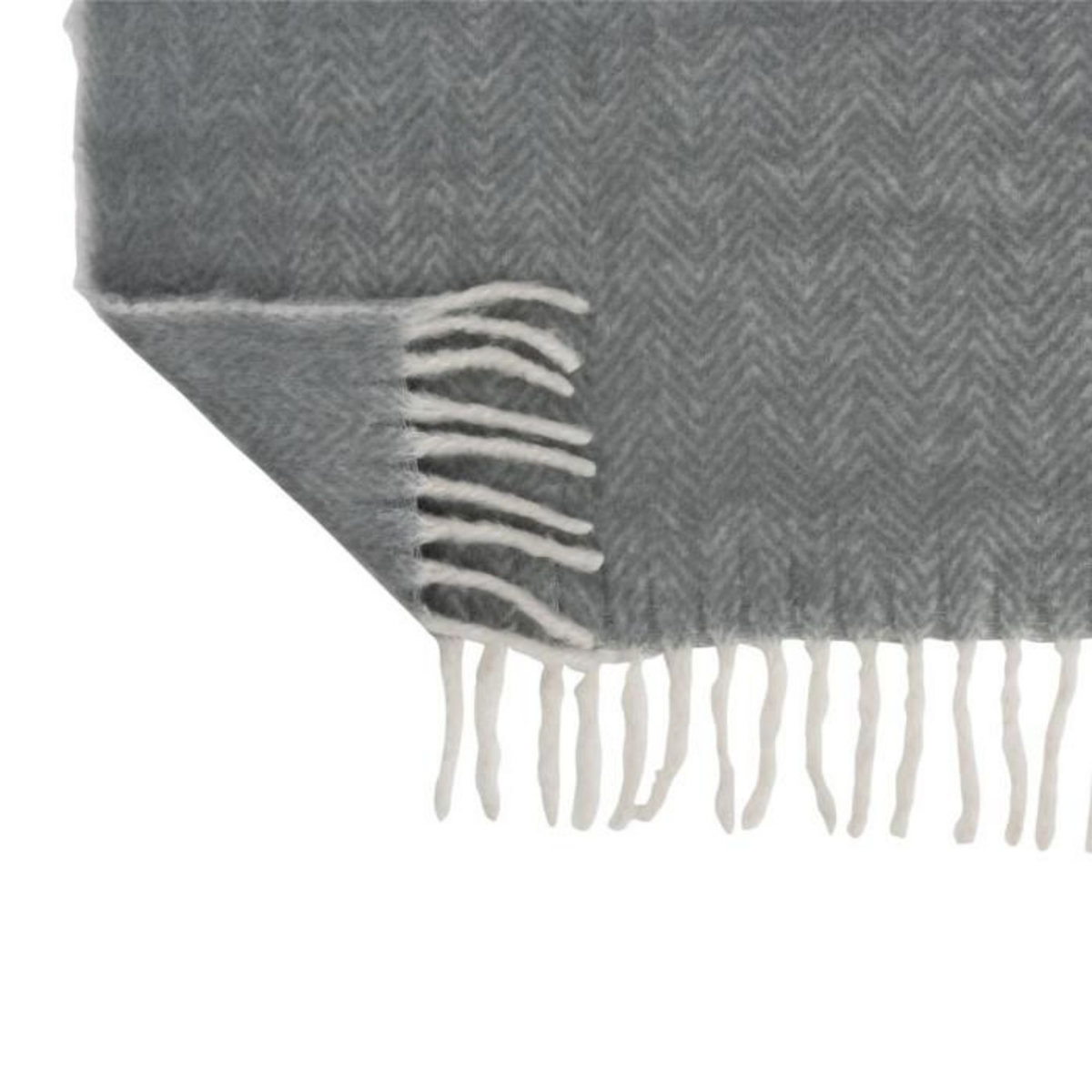 Paris Prix Plaid Déco  Alpha  136x190cm Gris & Blanc