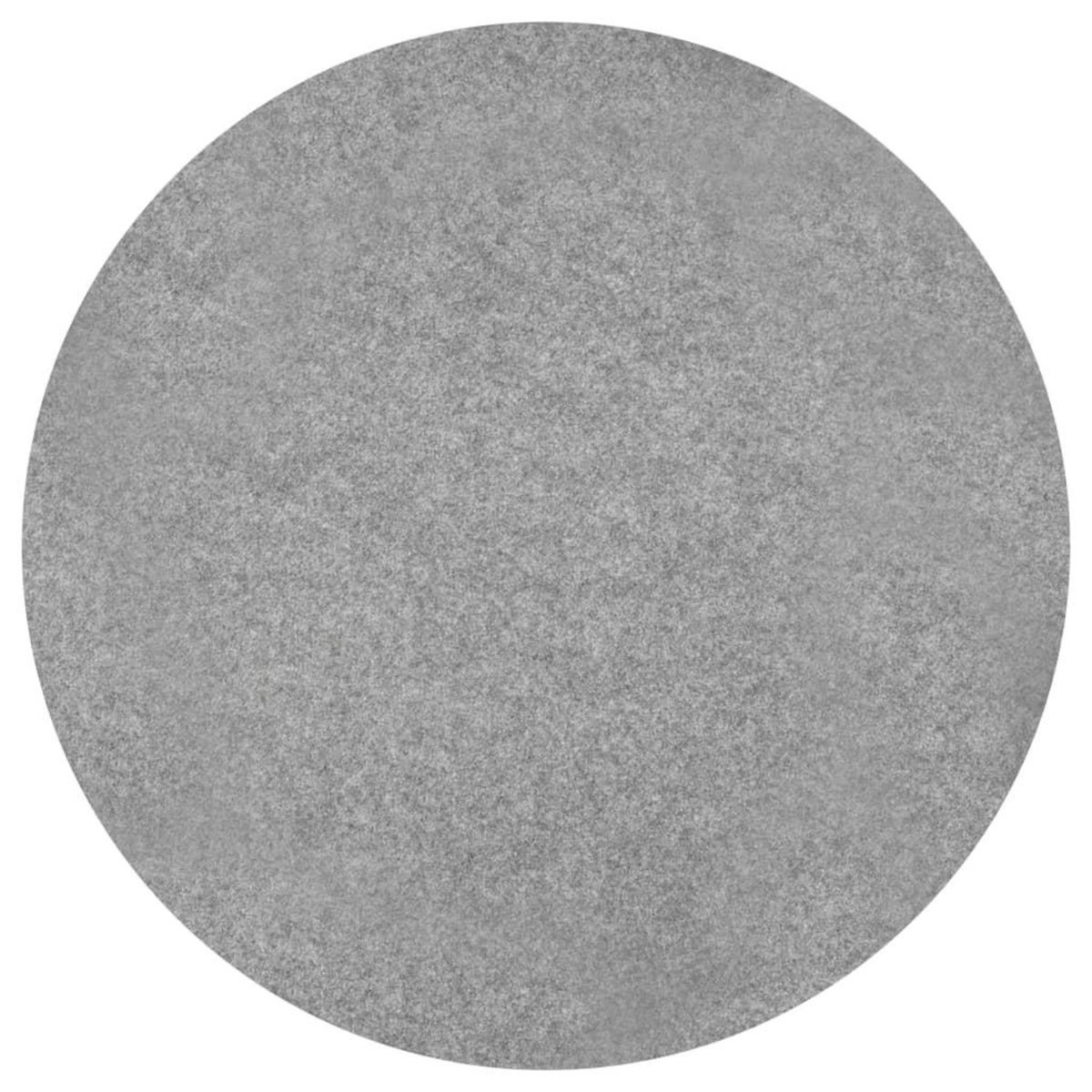 VIDAXL Gazon artificiel avec picots Dia.130 cm Gris Rond