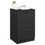 Voir la diapositive 4 : VIDAXL Tables de chevet 2 pcs noir 40x36x65 cm