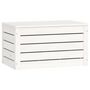Voir la diapositive 5 : VIDAXL Boîte de rangement Blanc 59,5x36,5x33 cm Bois massif de pin