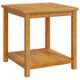 Voir la diapositive 2 : VIDAXL Table d'appoint Bois d'acacia massif 45x45x45 cm