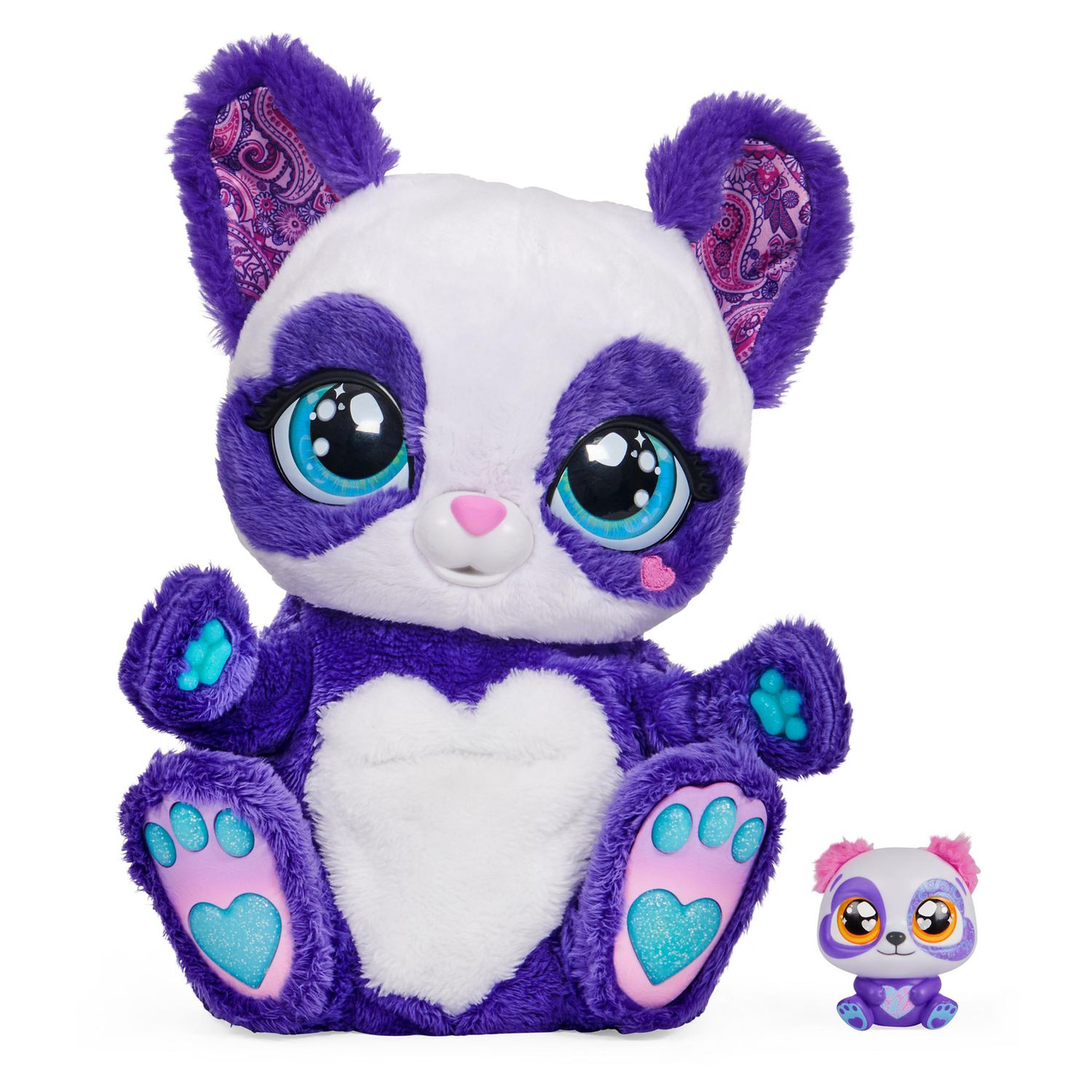 Voir la diapositive 1 : SPIN MASTER Peluche - PEEK-A-ROO maman panda roo et bébé surprise 