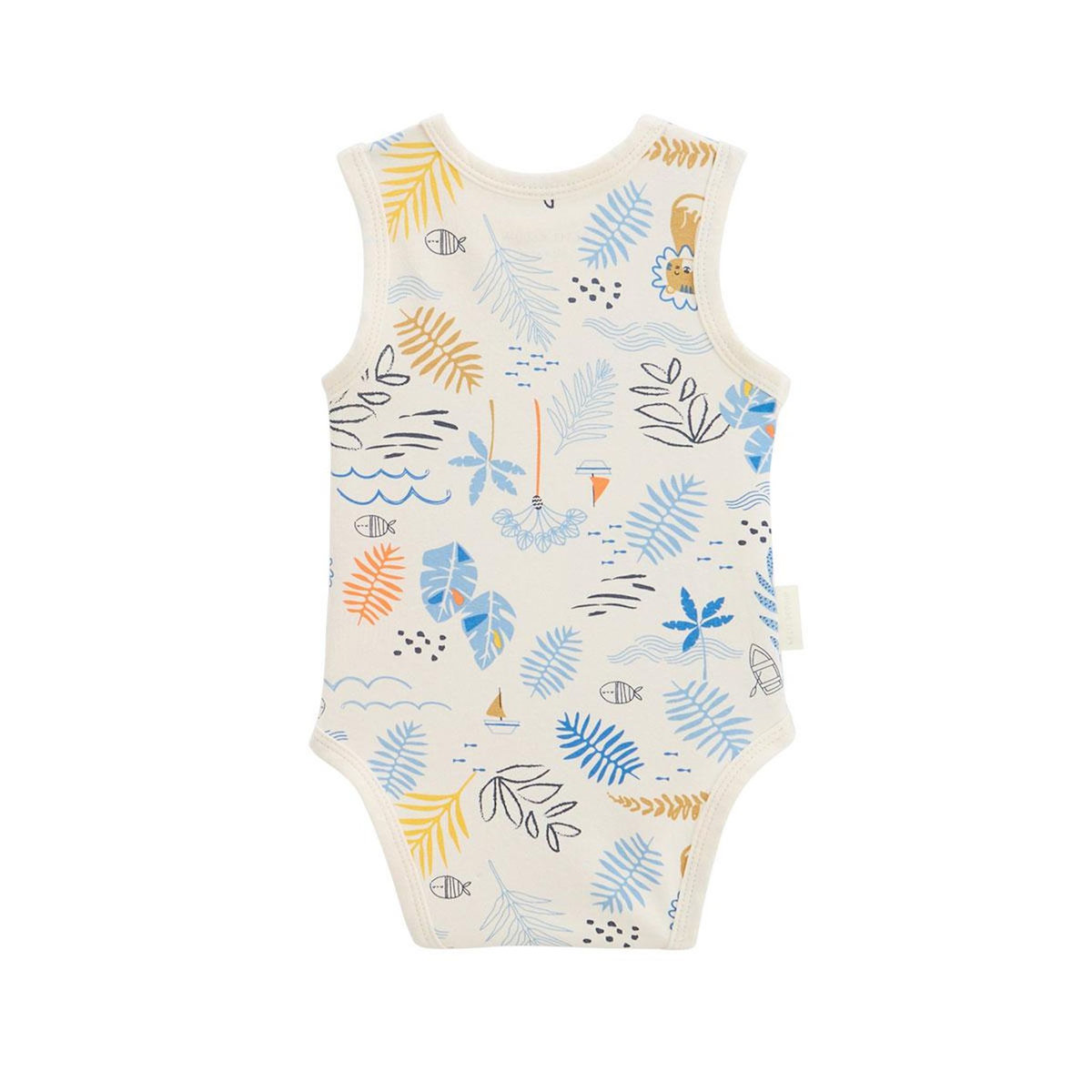 Petit Béguin Lot de 2 bodies bébé sans manches Biscarosse