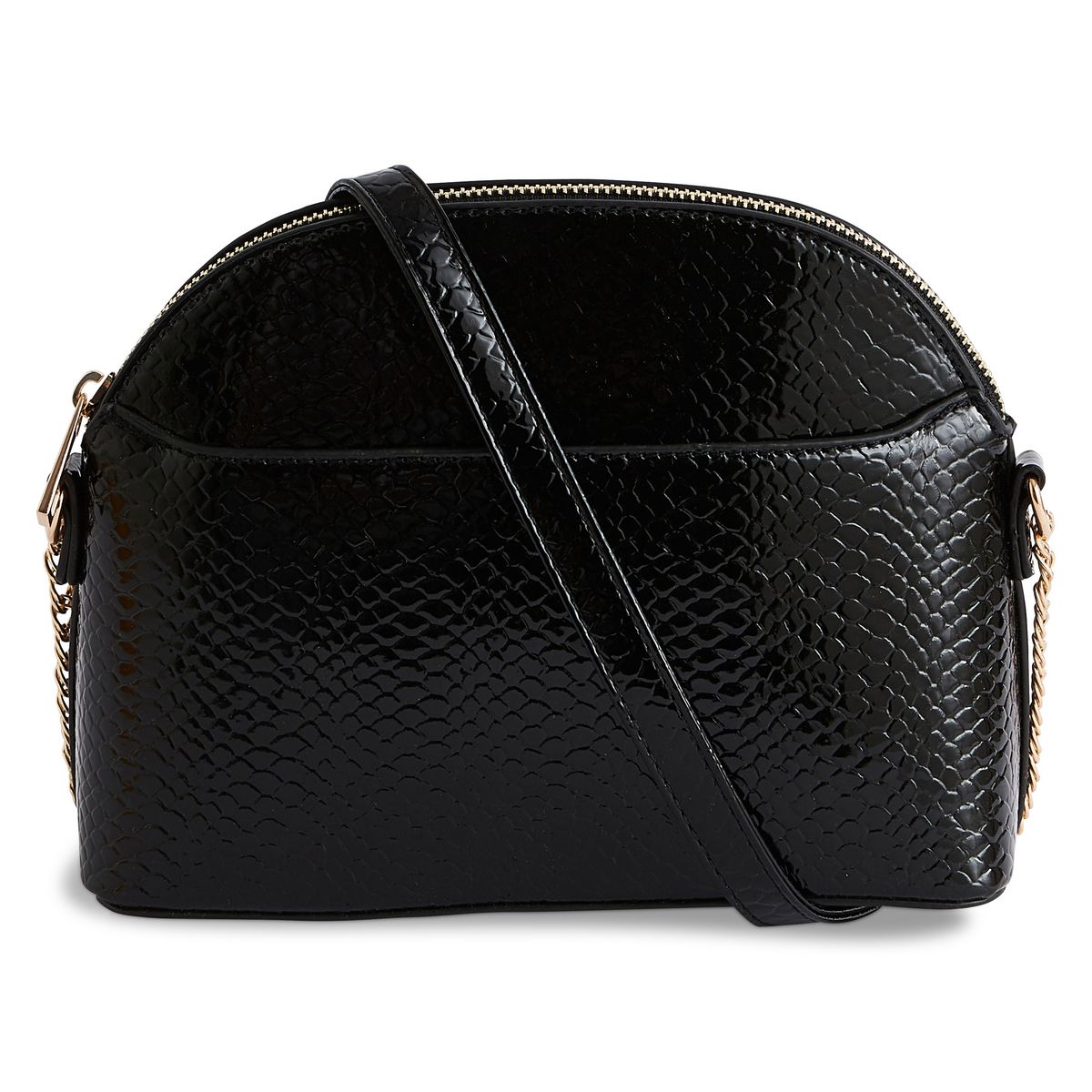 IN EXTENSO Sac à main demie lune noir