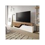 Voir la diapositive 2 : Habitat et Jardin Meuble TV  Ceelias  - 160 x 46 x 35 cm - Blanc/Marron Foncé