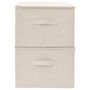 Voir la diapositive 5 : VIDAXL Boîtes de rangement 2 pcs Tissu 43x34x23 cm Creme