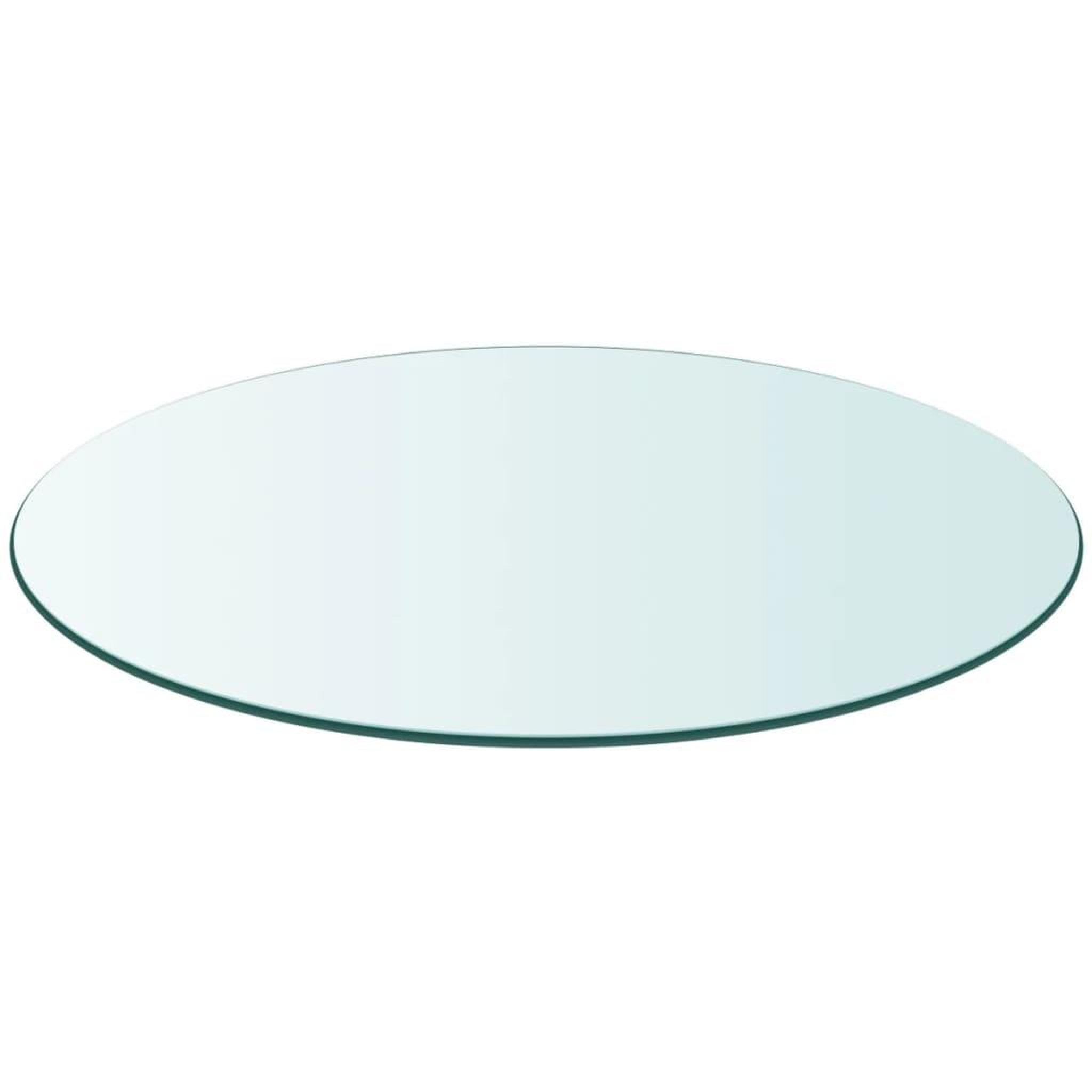 Voir la diapositive 2 : VIDAXL Dessus de table ronde en verre trempe 400 mm
