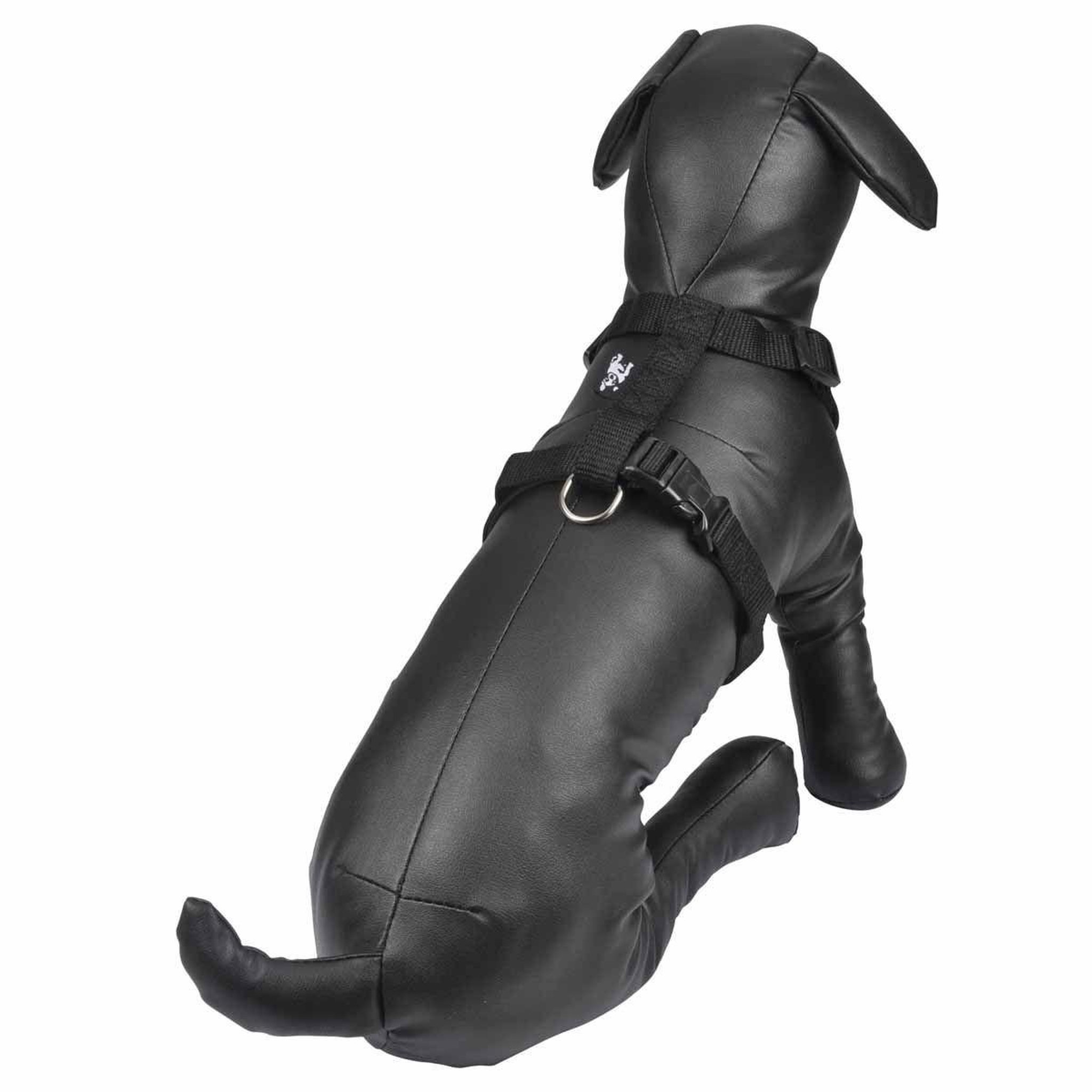 Voir la diapositive 2 : LOVE STORY Harnais réglable chien  essentiel  50-70cm noir