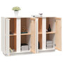 Voir la diapositive 5 : VIDAXL Buffet Blanc 120x35x80 cm Bois massif de pin