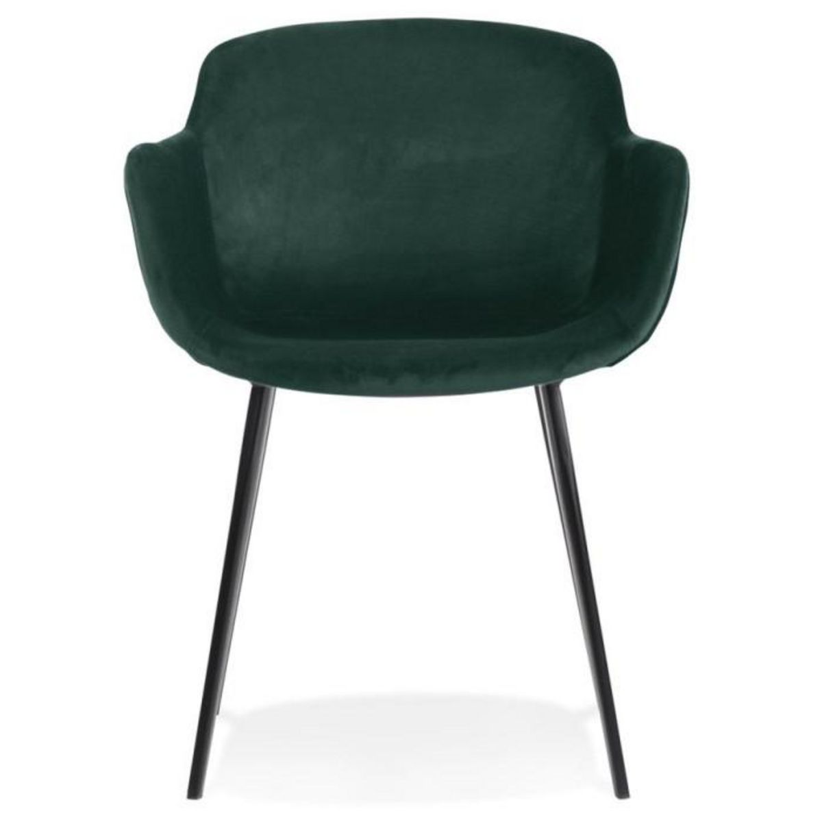 Paris Prix Fauteuil Design en Velours  Javier  80cm Vert