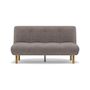 Voir la diapositive 5 : BEST MOBILIER Soan - banquette 2 places convertible clic-clac en velours texturé