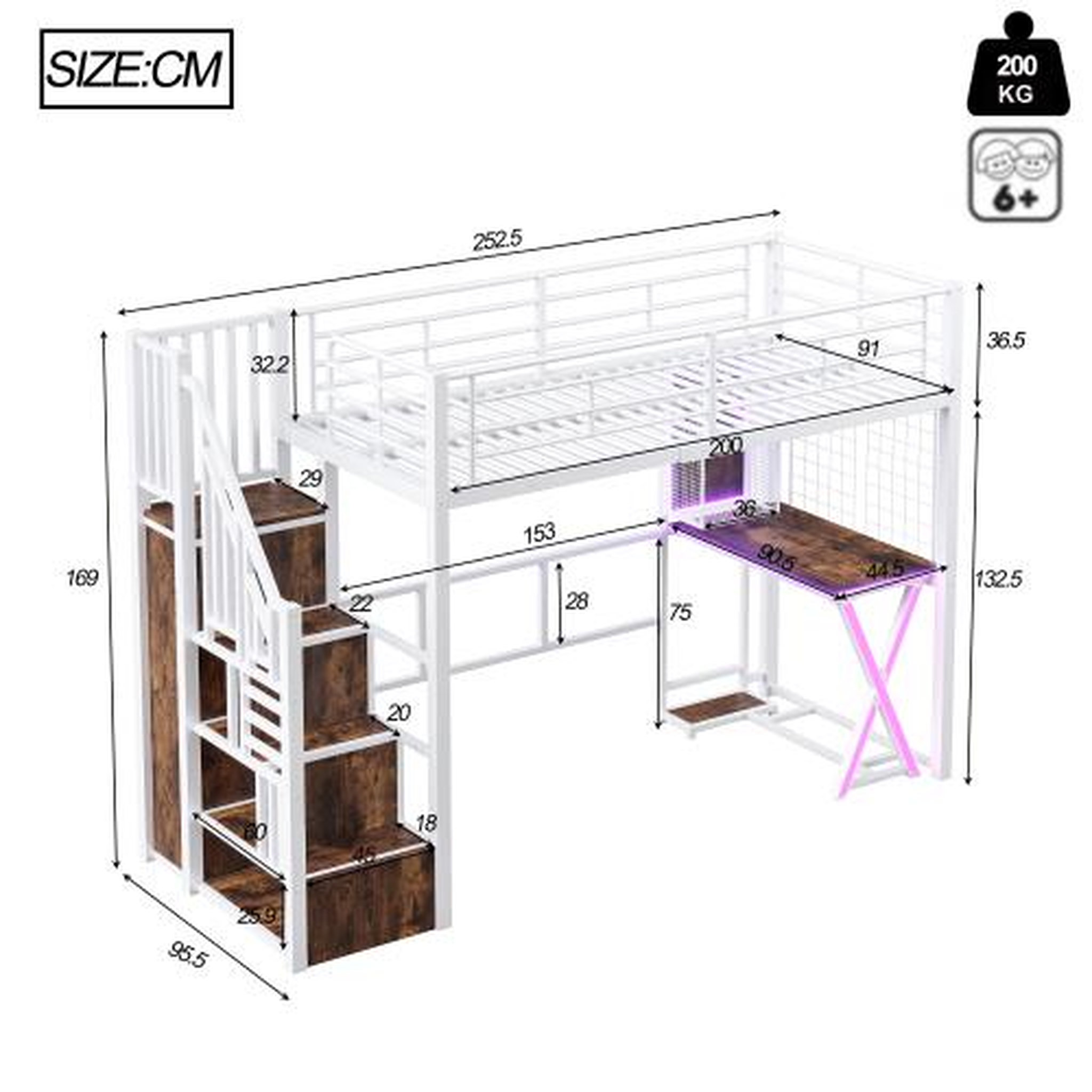 Voir la diapositive 3 : MERAX Lit mezzanine