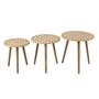 Voir la diapositive 2 : Paris Prix Lot de 3 Tables d'Appoint Gigognes  Baudoin  55cm Naturel