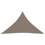 VIDAXL Voile de parasol tissu oxford triangulaire 3,5x3,5x4,9 m taupe