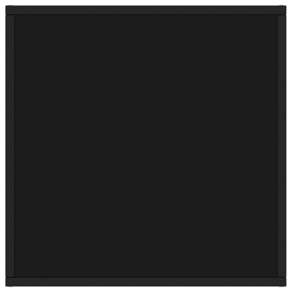 VIDAXL Table basse Noir avec verre noir 60x60x35 cm