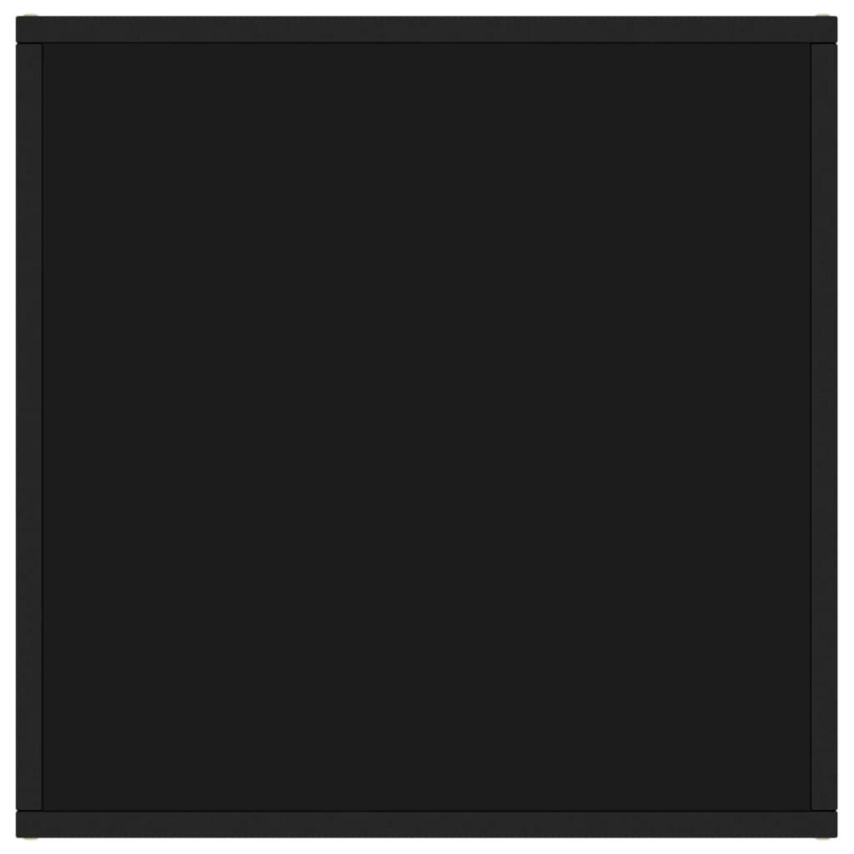 VIDAXL Table basse Noir avec verre noir 60x60x35 cm