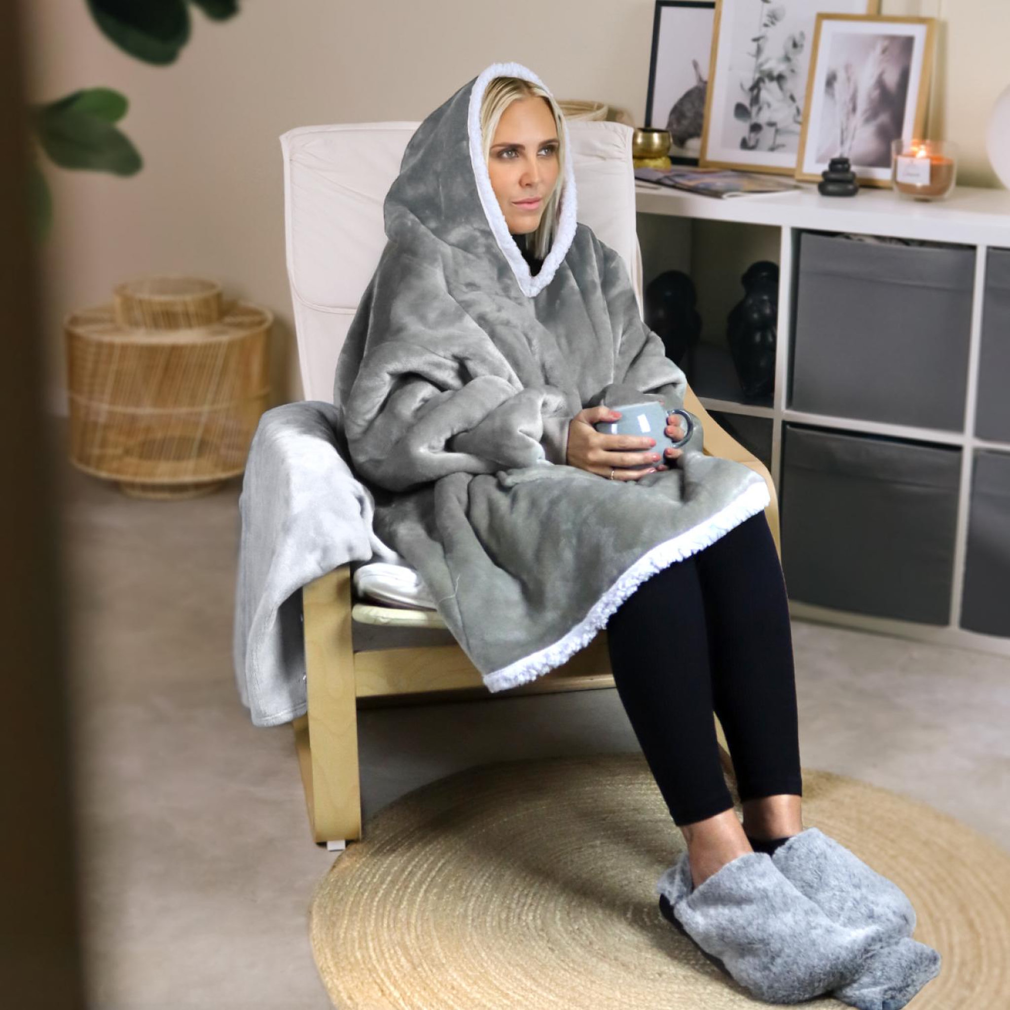 Voir la diapositive 6 : VIVEZEN Chauffe pieds bouillotte douce 3 litres, déhoussable et antidérapant