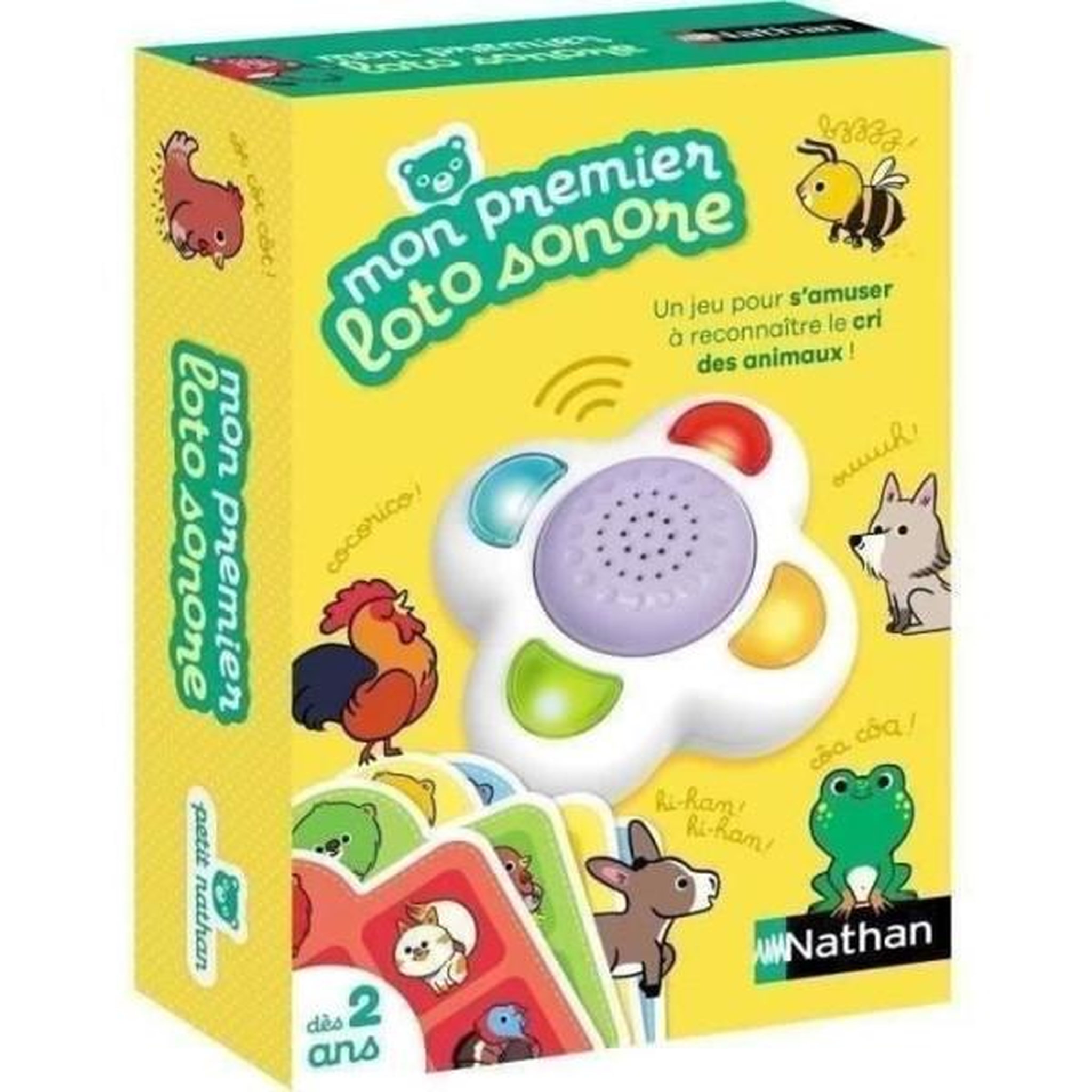 Nathan MON PREMIER LOTO SONORE - Jeu éducatif - NATHAN - Identifiez les sons d'animaux !