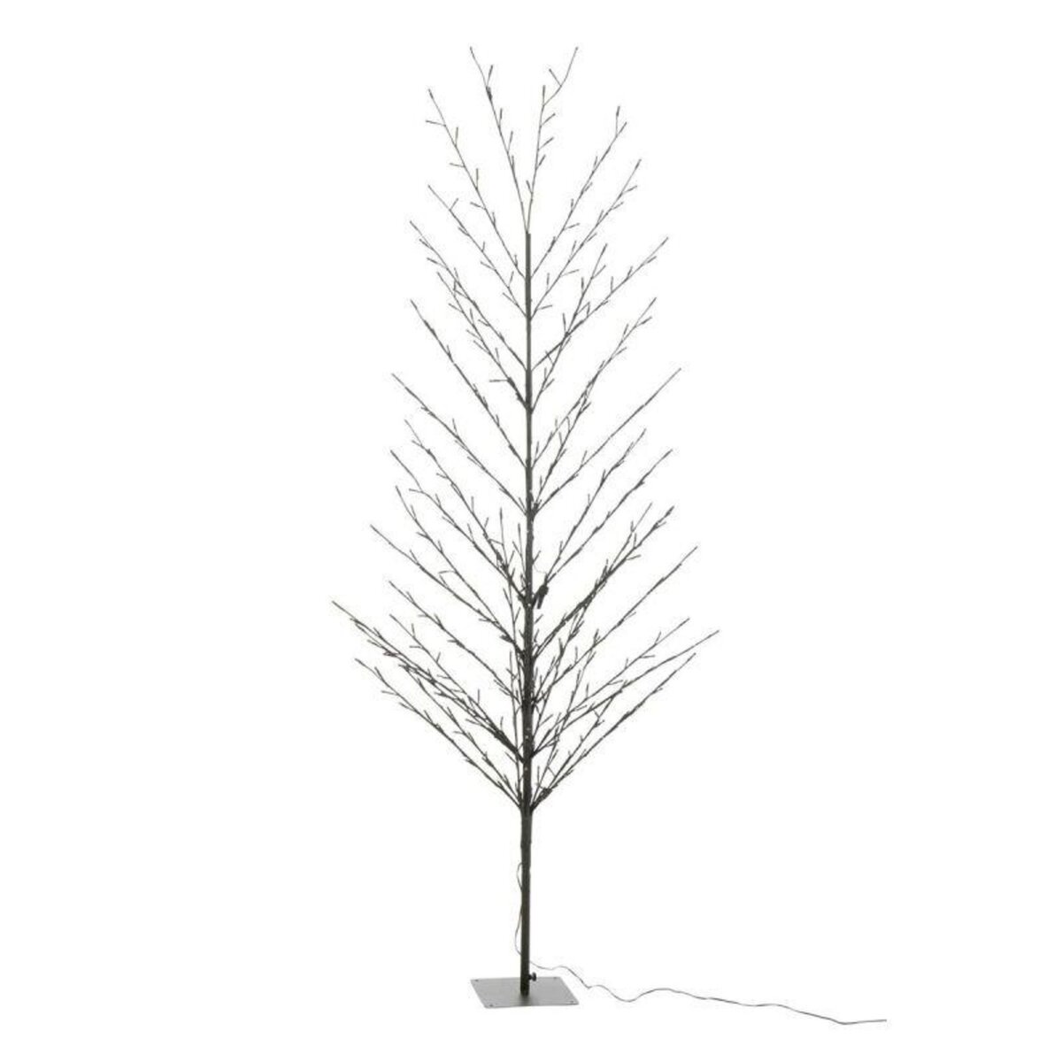 Paris Prix Sapin de Noël à LED  Dénudé  200cm Noir