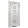 Voir la diapositive 4 : VIDAXL Porte d'entree Blanc 88x200 cm PVC