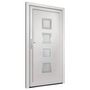 Voir la diapositive 4 : VIDAXL Porte d'entree Blanc 88x200 cm PVC