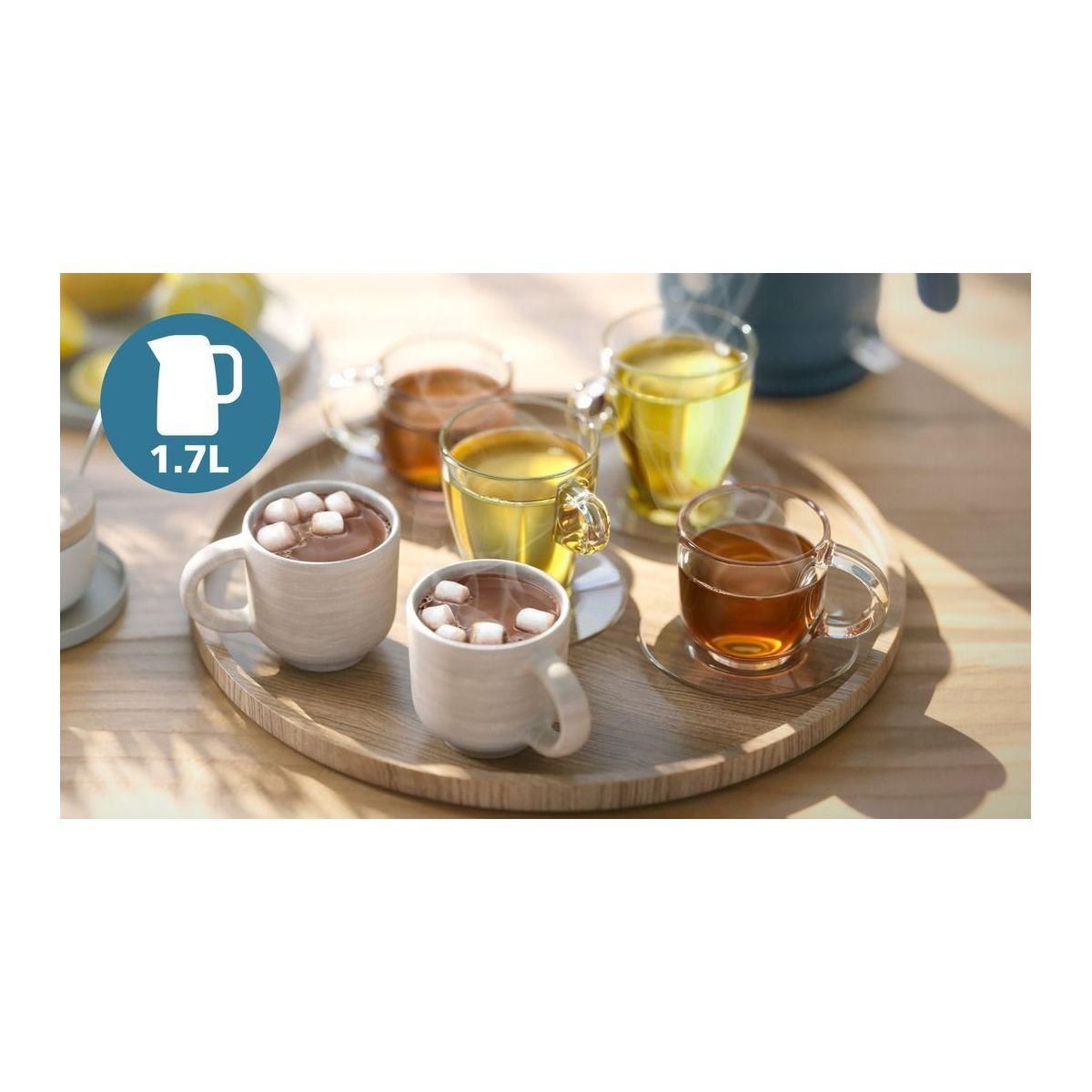 Philips Bouilloire HD9411/70 Bouilloire électrique bleue Série 3000 1.7L, 2200W