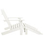 Voir la diapositive 3 : VIDAXL Chaise de jardin Adirondack 2 places et repose-pied sapin blanc