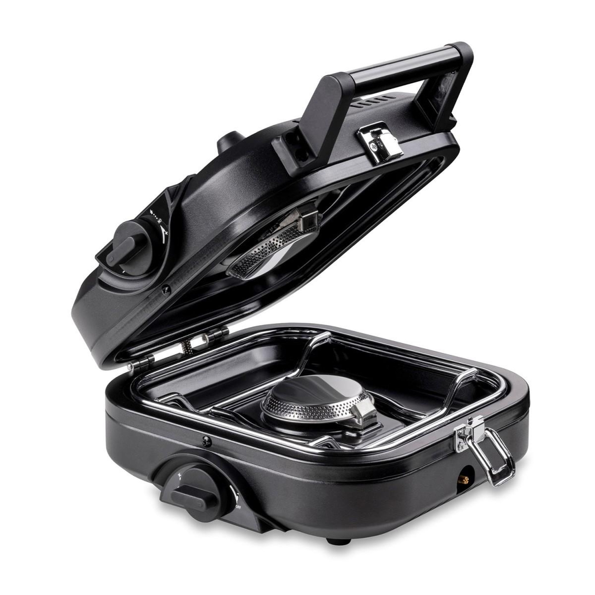 Voir la diapositive 6 : Kemper Réchaud gaz 2 feux 4600w pliable + cartouche de gaz kemper
