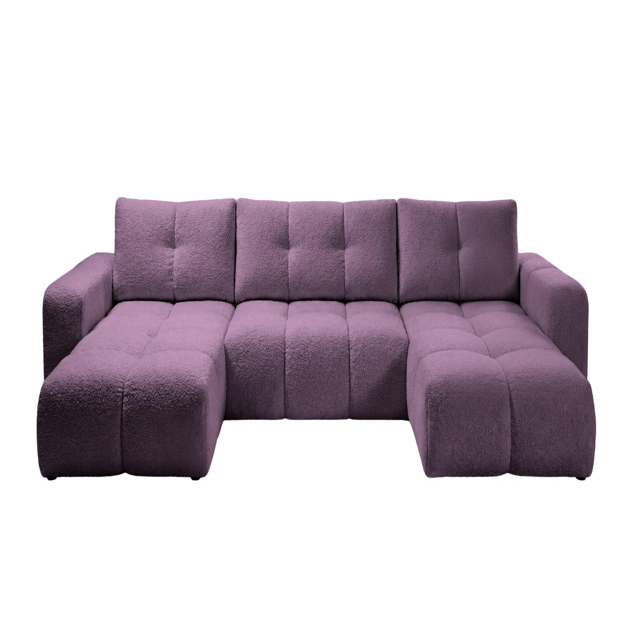 Voir la diapositive 1 : CASANOVA PARIS Constance - canapé panoramique tissu chenille