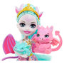 Voir la diapositive 4 : MATTEL Enchantimals famille animaux Deanna Dragon