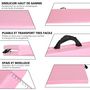 Voir la diapositive 5 : HOMCOM Tapis de gymnastique yoga pilates fitness pliable portable grand confort 180L x 60l x 5H cm revêtement synthétique rose
