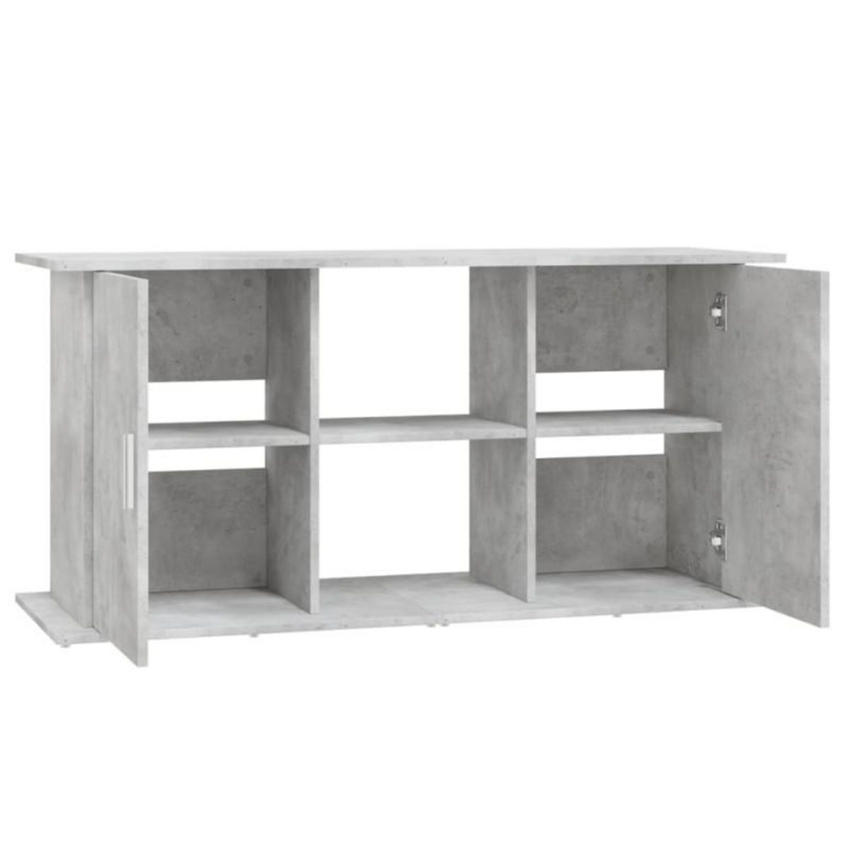 VIDAXL Support pour aquarium gris béton 121x41x58 cm bois d ingénierie