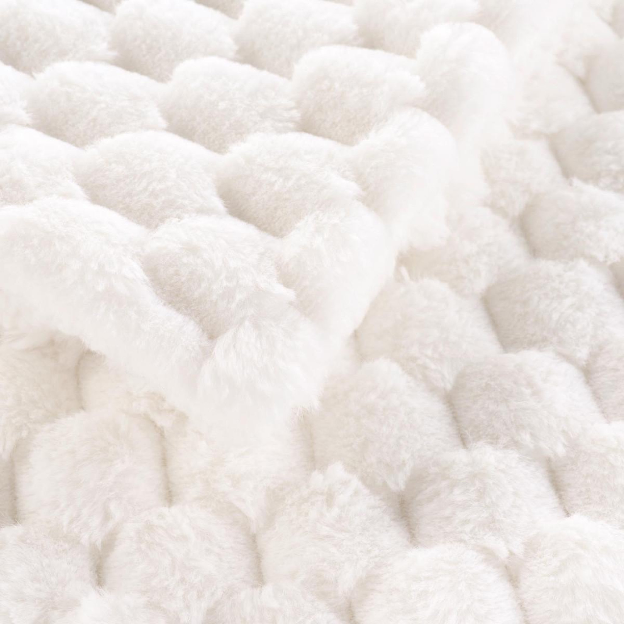 Voir la diapositive 2 : Douceur d'Intérieur Plaid imitation fourrure sherpa  frosty  125x150cm naturel
