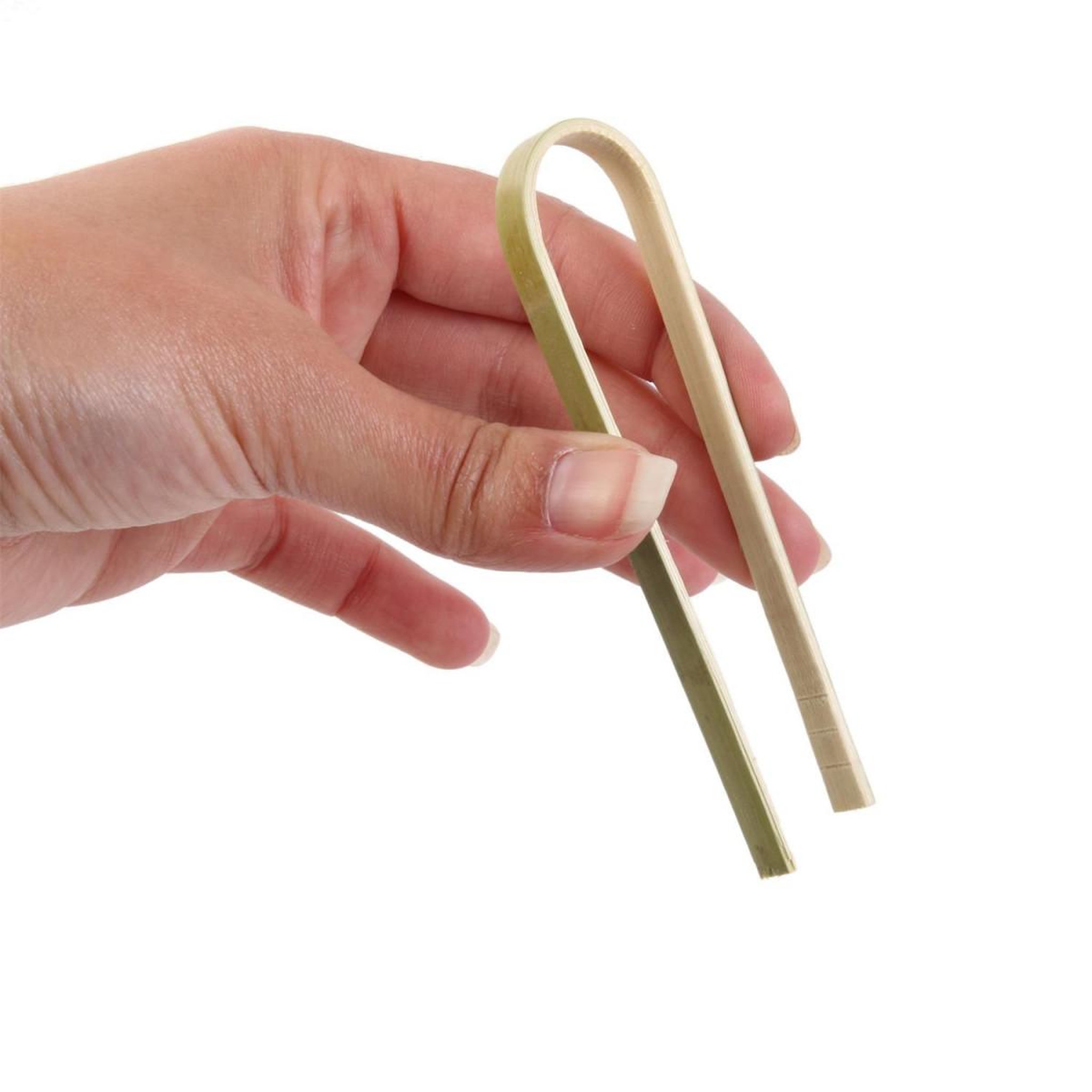 Voir la diapositive 3 : COOK CONCEPT Lot de 18 pinces de service  ecolo  10cm naturel